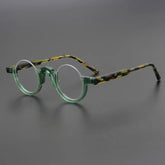 Legend Acetate Half Round Glasses Frame Round Frames Southood GreenClear
